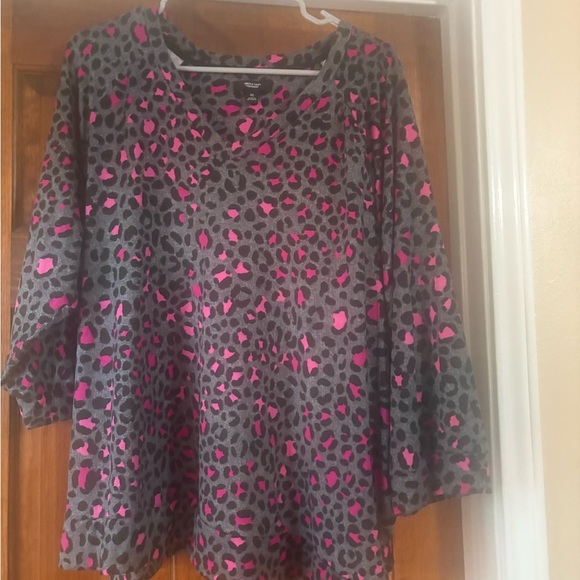 Simply Vera Vera Wang Pink and Gray Pajama Set - Picture 3 of 5